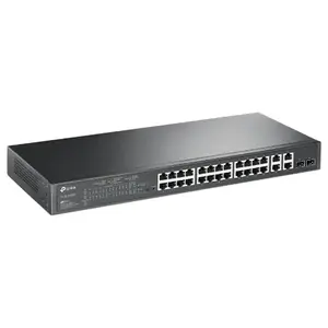 TP-Link TL-SL2428P JetStream 24-Port Gigabit Smart Switch, 24 PoE Ports 250W, 802.1Q VLAN, L2/L3/L4 QoS, WEB and CLI Managed Modes