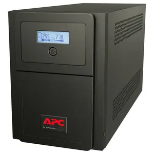 APC Easy UPS SMV 750VA Uninterruptible Power Supply, 750VA/525W Line Interactive Pure Sine Wave, AVR, LCD, 230V, 4 Universal Outlets