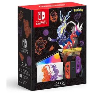 Nintendo Switch OLED Model Pokemon Scarlet and Violet Edition, OLED Console, Special-Design Joy-Con, Matching Dock