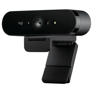Logitech BRIO 4K Ultra HD Webcam, 4K 30fps, 1080p 60fps, 13MP Sensor, 5x Digital Zoom, Autofocus, RightLight 3, Windows Hello, Privacy Shutter