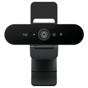 Logitech BRIO 4K Ultra HD Webcam, 4K 30fps, 1080p 60fps, 13MP Sensor, 5x Digital Zoom, Autofocus, RightLight 3, Windows Hello, Privacy Shutter