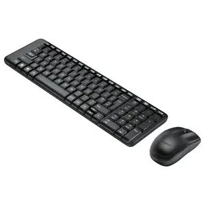 Logitech MK220 Wireless Keyboard and Mouse Combo, 10m Wireless Range, 10-Key Number Pad, Music Controls, Spill-Resistant Keyboard, Smooth Optical Tracking Mouse