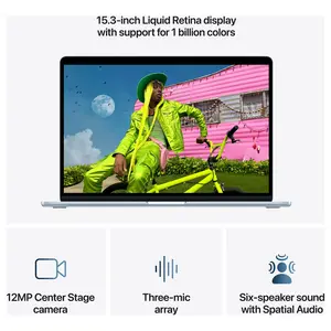 Apple MacBook Air 15, Apple M5 10-Core Chip, 24GB Unified RAM, 1TB SSD, 15.3" 2880 x 1864 Liquid Retina Display, 10-Core GPU, macOS