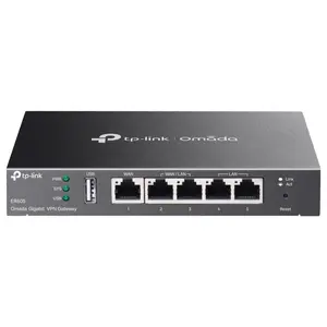 TP-Link ER605 Omada Gigabit VPN Gateway, Five Gigabit Ports, Up to 3 WAN Ethernet Ports, 1 USB WAN Port for Mobile Broadband, Ver 2.30