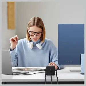 Ugreen DigiNest Cube Power Strip, 3 Sockets, 2 USB-C Up To 65W, 2 USB-A Up To 22.5W, 1.8M Cable, EU Plug Standard, Model 60113-CD268, Black
