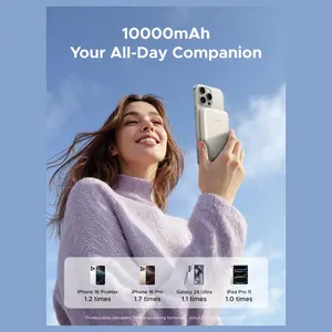 UGREEN 10000mAh Magnetic Wireless Power Bank, 20W USB-C PD Fast Charging, PB561 25208