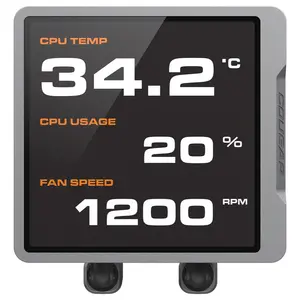 Cougar Poseidon Vistek Pro ARGB 360 AIO 3.95-inch IPS TFT LCD 360mm Liquid CPU Cooler, White