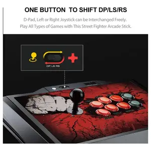 PXN X9 Pro Arcade Fight Stick, Multi-Platform Compatible for PS4 PS3 Xbox Series X and S Xbox One Switch Windows PC, Macro Function, Sanwa Denshi Stick and Buttons