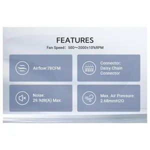 ID-Cooling AF-127-ARGB-W TRIO 120mm Case Fan, Fluid Dynamic Bearing, Daisy Chain Connector, Up to 78CFM, White