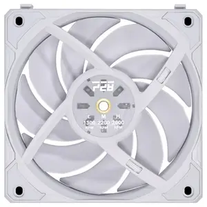 Lian Li Uni Fan P28 120mm PWM, Noise-Optimized Fan, Silent Normal and Performance Modes, Daisy-Chainable Design, Liquid Crystal Polymer Fan Blades, White, UF-P28120-1W
