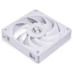 Lian Li Uni Fan P28 120mm PWM, Noise-Optimized Fan, Silent Normal and Performance Modes, Daisy-Chainable Design, Liquid Crystal Polymer Fan Blades, White, UF-P28120-1W