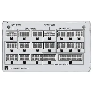 Thermalright TP-1650-W 1650W 80 PLUS Platinum Fully Modular Power Supply, Intel ATX 3.0 Certified, DC-DC Circuit Design, White