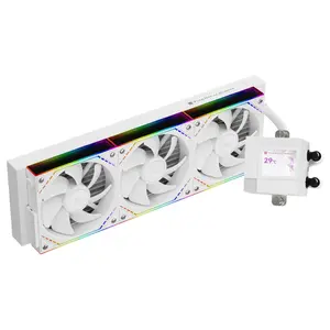 Thermalright Core Matrix 360 Vision ARGB 360mm AIO Liquid CPU Cooler, 2-Inch 320x240 LCD Display, White