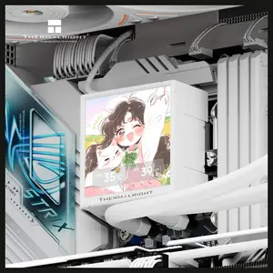 Thermalright Peerless Vision 360 UB ARGB CPU Liquid Cooler, 3.95" 480x480 LCD Square Screen, Wireless Splicing Fans, 360mm Aluminum Radiator, White