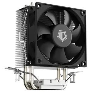 ID-Cooling SE-802-SD V3 CPU Air Cooler, 2x Heat Pipes Design, Microwave Heatsink Fin, Balanced Fan Design, Stealthy Black Design