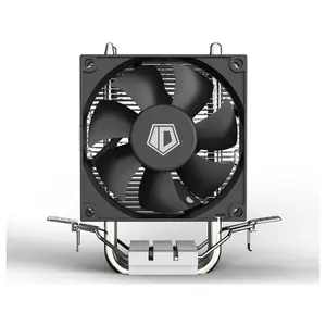 ID-Cooling SE-802-SD V3 CPU Air Cooler, 2x Heat Pipes Design, Microwave Heatsink Fin, Balanced Fan Design, Stealthy Black Design
