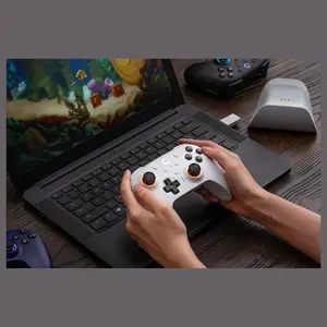 8BitDo Ultimate 2 Wireless Controller, TMR Joysticks, Hall or Tactile Triggers, 1000Hz Polling Rate, 6-Axis Motion Control, Purple