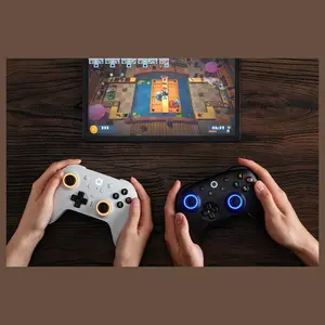 8BitDo Ultimate 2 Wireless Controller, TMR Joysticks, Hall or Tactile Triggers, 1000Hz Polling Rate, 6-Axis Motion Control, White