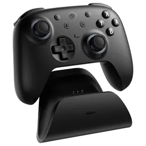 8BitDo Ultimate 2 Bluetooth Controller for Switch, Switch 2 and Windows PC, Switch Pro Controller with TMR Joysticks, Switchable Hall Effect and Tactile Triggers, Vibration and Motion Control, Black
