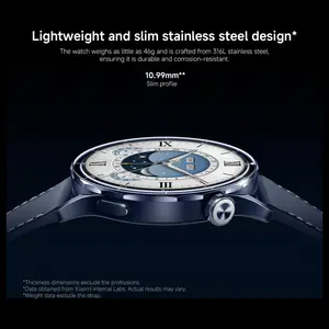 XIAOMI Watch S5 46mm Smartwatch, 1.48" AMOLED 2500 Nits, Up to 21 Days Battery, 150 Plus Sports Modes, Dual-Band GPS, NFC, Heart Rate and Sleep Monitoring, Xiaomi HyperOS, Black