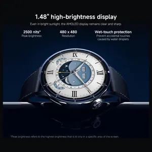 XIAOMI Watch S5 46mm Smartwatch, 1.48" AMOLED 2500 Nits, Up to 21 Days Battery, 150 Plus Sports Modes, Dual-Band GPS, NFC, Heart Rate and Sleep Monitoring, Xiaomi HyperOS, Black