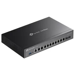 TP-Link Omada ER7412-M2 Multi-Gigabit VPN Router, Quad-Core, 2x 2.5G RJ45 WAN/LAN Ports, 10x Gigabit WAN/LAN Ports, 1x USB 3.0 Port