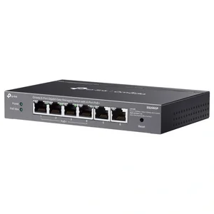 TP-Link ES206GP Omada 6-Port Gigabit Easy Managed Switch, 4-Port PoE+, 6x 10/100/1000Mbps RJ45, 65W Power Budget Up to 30W Per PoE Port