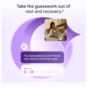 Google Fitbit Air Screenless Activity Tracker, Fitness Heart Rate and Sleep Tracking, Personalized AI-Powered Coaching, Up to 7 Days Battery Life, Works With iOS and Android, Lavender