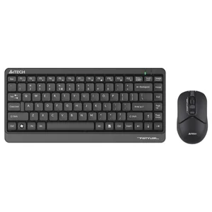 A4Tech Fstyler FG1112S Compact Desktop Set, 2.4GHz Wireless, Silent Clicks, 1200 DPI, Up to 12 Months Battery Life, Black