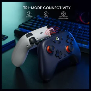 GameSir Nova Lite Wireless Controller, Hall Effect Sticks and Triggers, Bluetooth and 2.4G Dongle and USB-C, 20Hz Turbo, Rumble Vibration, For PC Android iOS Switch Steam Deck, White