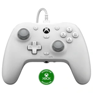 GameSir G7 HE Wired Xbox Controller, Hall Effect Sticks And Hall Effect Magnetic Triggers, Microswitch Face Buttons, 3.5mm Headphone Jack And Microphone Mute Button, White