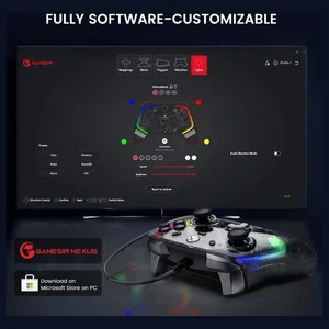 GameSir KALEID Wired Controller, Hall Effect Joysticks and Hall Trigger, Plug and Play, Xbox Series X|S, Xbox One, Windows 10/11 and Steam