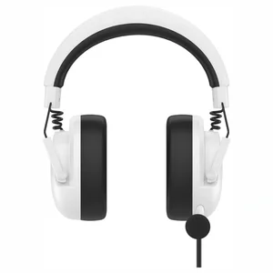 Bloody G585 Gaming Headset, 7.1 Virtual Surround Sound, 50mm Speaker Unit, Detachable Noise Cancelling Single-Directional Mic, USB Plug, White