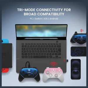 GameSir Super Nova Wireless Gaming Controller, 1000Hz Polling Rate, Hall Effect Stick and Trigger, Tri-Mode Connectivity, 1000mAh, Blue