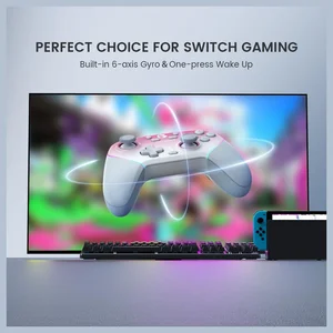 GameSir Super Nova Wireless Gaming Controller, 1000Hz Polling Rate, Hall Effect Stick and Trigger, 1000mAh Battery, Pink