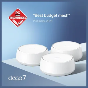 TP-Link Deco BE25 WiFi 7 Mesh Wi-Fi System, BE5000 Dual-Band 5Gbps, Covers Up To 6,600 Sq.Ft, 2x2.5G Ports, 3-Pack