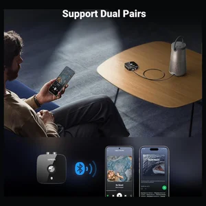 UGREEN Bluetooth 5.3 Receiver for Hi-Fi, 3.5mm AUX and RCA, Low Latency Audio, 10m Range, Dual Pairing, Model 30445