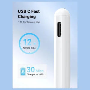 UGREEN Smart Stylus Pen for iPad, Bluetooth Connection, Tilt Sensitivity and Palm Rejection, USB-C Faster Charging, 12H Using Time, Magnetic Attachment, LP452S 90915