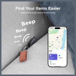 UGREEN Smart Finder FineTrack Tracker Tag for Apple Find My, 2-Year Replaceable CR2032 Battery, 80dB Alarm Volume, Bluetooth Finder for Keys Tags for Wallet and Luggage, Model 45297 CM816