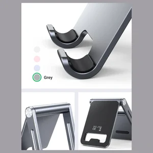 UGREEN Desktop Phone Stand, Dual Arms, Adjustable Dual Hinges, Foldable Design, Up To 7.9 Inch Compatibility, Space Grey, 80708 LP263