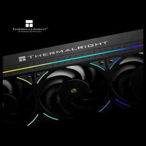 Thermalright Peerless Vision 360 UB ARGB 360mm CPU Liquid Cooler, 3.95" LCD 480x480 Square Screen, Wireless Splicing Fans, Black