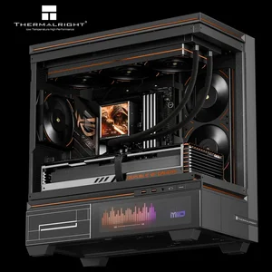 Thermalright Peerless Vision 360 UB ARGB 360mm CPU Liquid Cooler, 3.95" LCD 480x480 Square Screen, Wireless Splicing Fans, Black