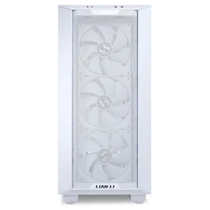 Lian Li Lancool III RGB Gaming Case, 4x 140mm PWM ARGB Fans, Supports Up to 420 Radiator, 12 Storage Drives Capacity, White LANCOOL 3R-W