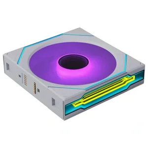 Lian Li UNI Fan SL-INF Flex 120mm Normal Blade ARGB Fan 3 Pack, Three-Zone ARGB Lighting, Dual-Sided Frame Design, FDB Bearing Optimized, Controller Included, White, G9F.12SLIN1F3W.00