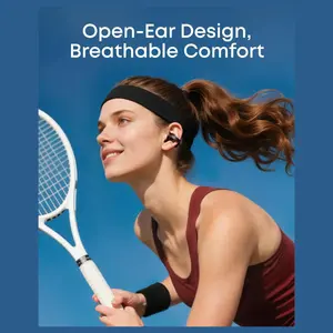 Soundcore C50i by Anker Open Ear Earbuds, Clip On Design, 12mm Drivers, 28H Playtime, AI Clear Calls, Hi-Res, IP55, Bluetooth 6.0