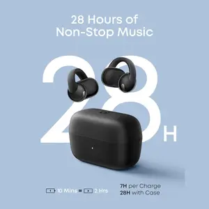 Soundcore C50i by Anker Open Ear Earbuds, Clip On Design, 12mm Drivers, 28H Playtime, AI Clear Calls, Hi-Res, IP55, Bluetooth 6.0