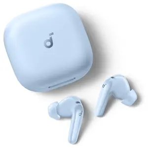 SoundCore R60i NC Wireless Bluetooth Earbuds, Real-Time Adaptive ANC Up To 52dB, Hi-Res Sound With LDAC, 6 AI-Enhanced Mics, 100+ AI Translation, 50H Playtime, Blue