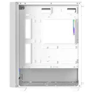 ID-Cooling Ware 310 ARGB White ATX Mid-Tower PC Case, High-Airflow Mesh Front, Tempered Glass Side Panel, 4x120mm ARGB Fans, Up to 360mm Radiator Support, USB Type-C, White