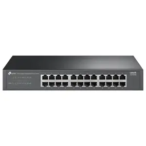 TP-Link LS1024G 24-Port Gigabit Desktop and Rackmount Switch, 24x 10/100/1000Mbps Ports, QoS, Plug and Play, Fanless Design