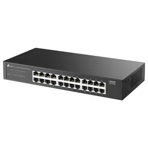 TP-Link LS1024G 24-Port Gigabit Desktop and Rackmount Switch, 24x 10/100/1000Mbps Ports, QoS, Plug and Play, Fanless Design